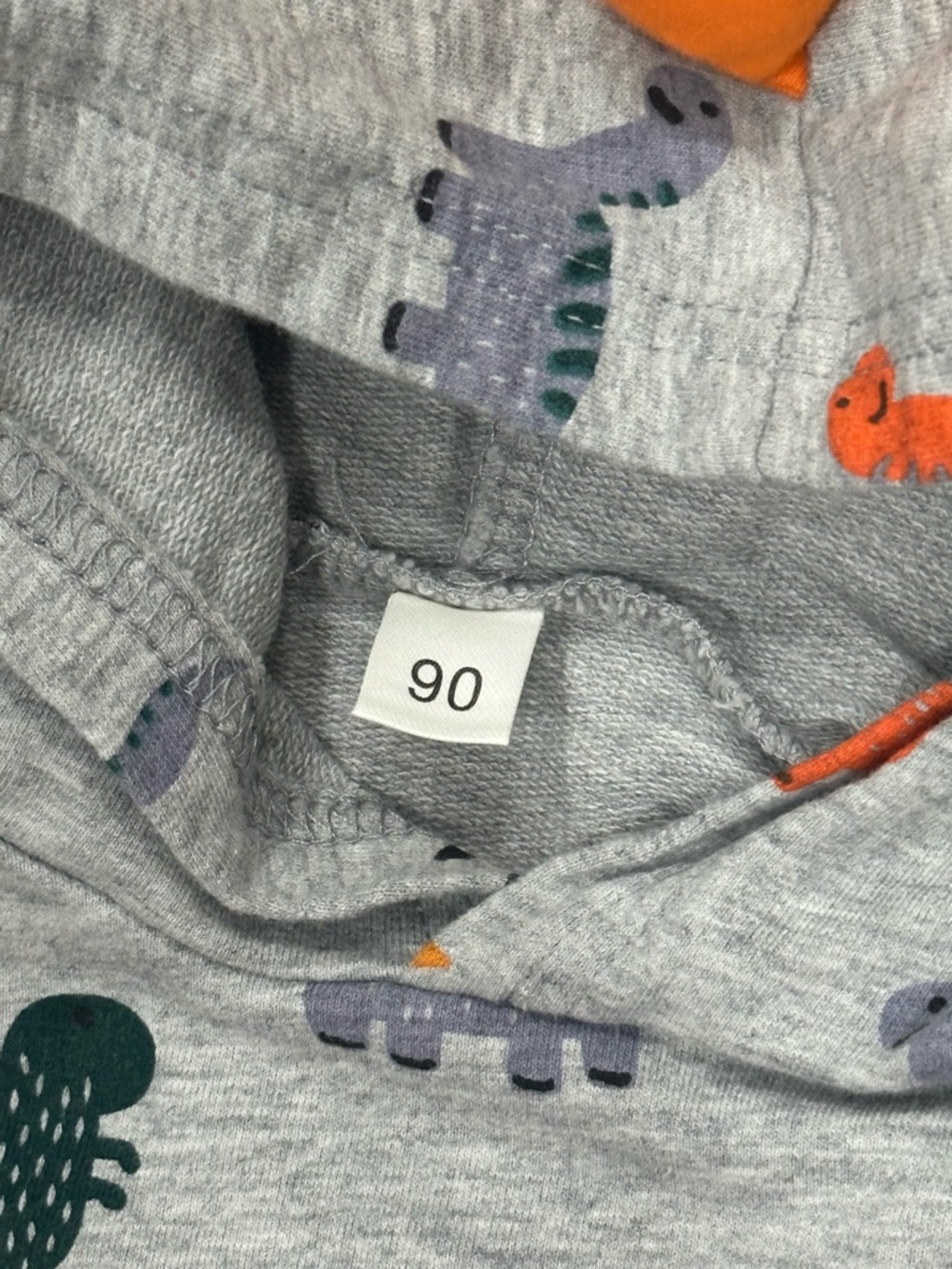 Toddler Dino Hoodie & Jogger Set - Grey with Multicolor Dinosaurs - Picture 8 of 10